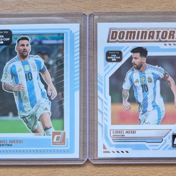 [BUNJANG] Panini Donruss FIFA World Cup Lionel Messi Card Bundle Set / 2025-26 파니니 돈러스 FIFA 월드컵 리오넬 메시 카드 2장랏판매