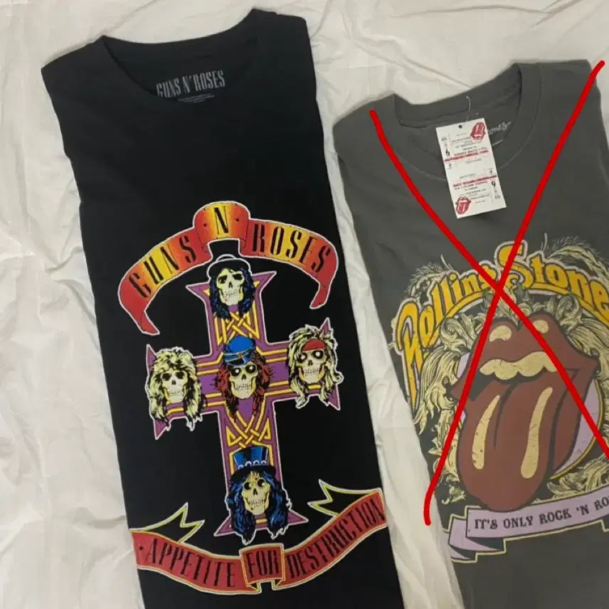 [BUNJANG] Guns N' Roses Short Sleeve T-Shirt / 건즈 앤 로지스 반팔 티셔츠 (새상품)