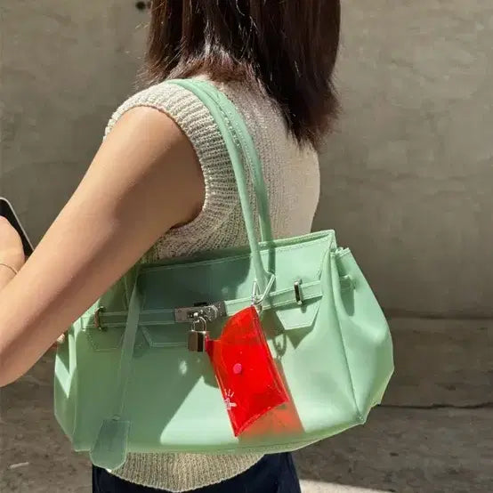[BUNJANG] DUDU Cheerful Jelly Bag Meryl Baby Bag Mint / 드왓츄럽 젤리백 가방 메릴 베이비백 민트