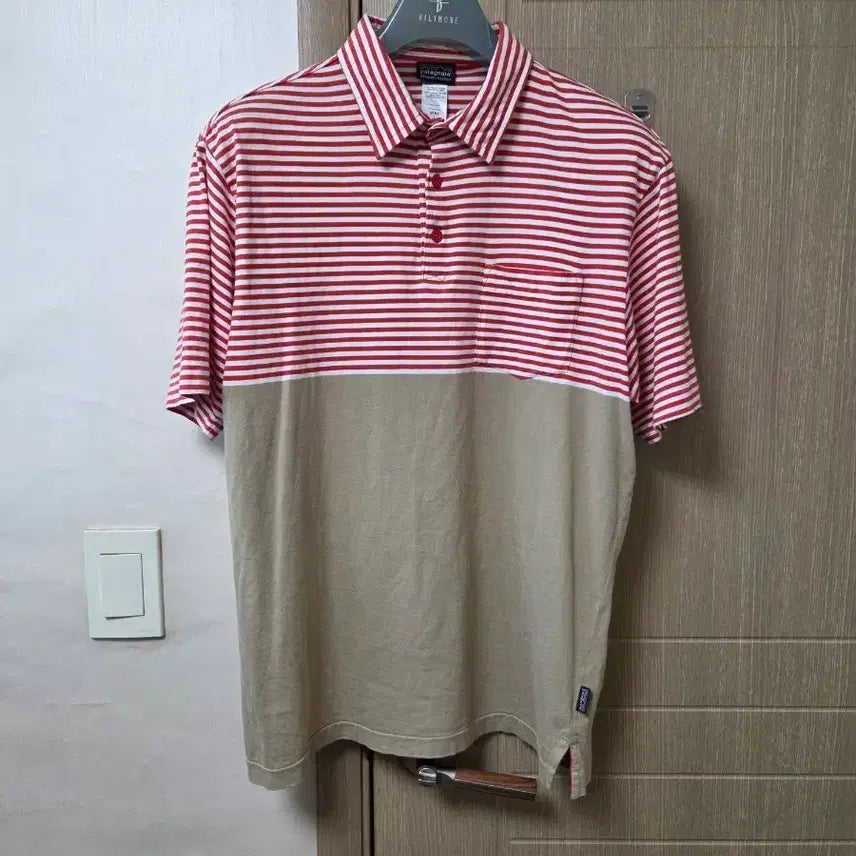 [BUNJANG] Patagonia Striped Polo Shirt L / 파타고니아 스트라이프 카라티 L