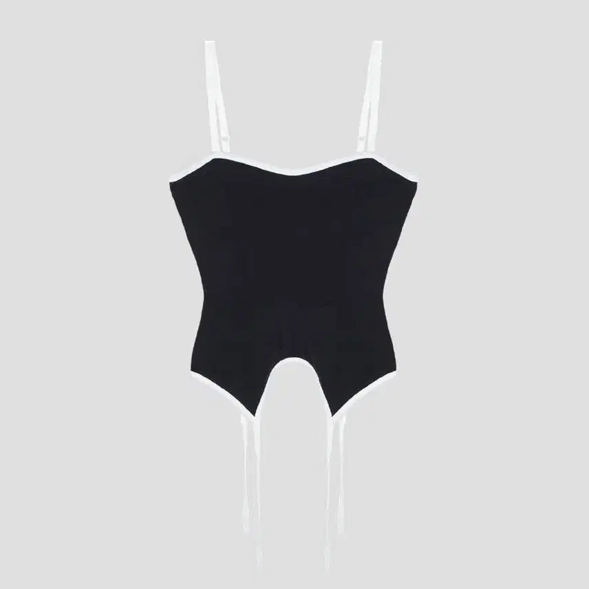 [BUNJANG] As If 9 Corset Sleeveless Top Black / 새상품) 에즈이프캘리 CORSET SLEEVELESS TOP BLACK