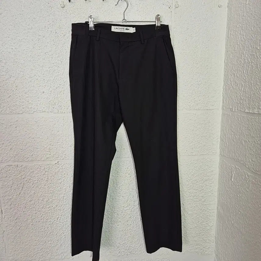 [BUNJANG] Lacoste Black Slacks / 라코스테 블랙 슬랙스