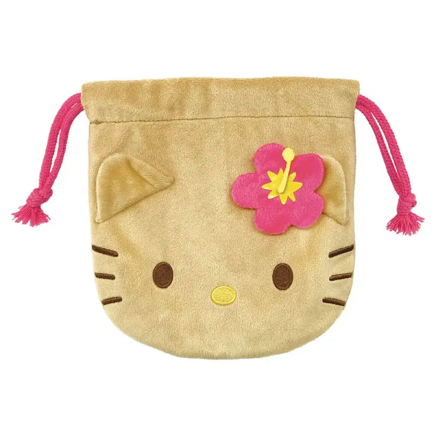 [BUNJANG] Sanrio Hello Kitty Tanning Kitty Drawstring Pouch / 일본정품 헬로키티 태닝키티 복조리 조리개 파우치