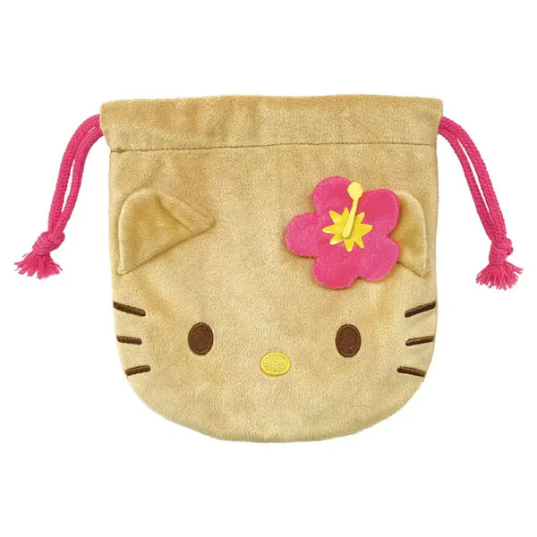 [BUNJANG] Sanrio Hello Kitty Tanning Kitty Drawstring Pouch / 일본정품 헬로키티 태닝키티 복조리 조리개 파우치