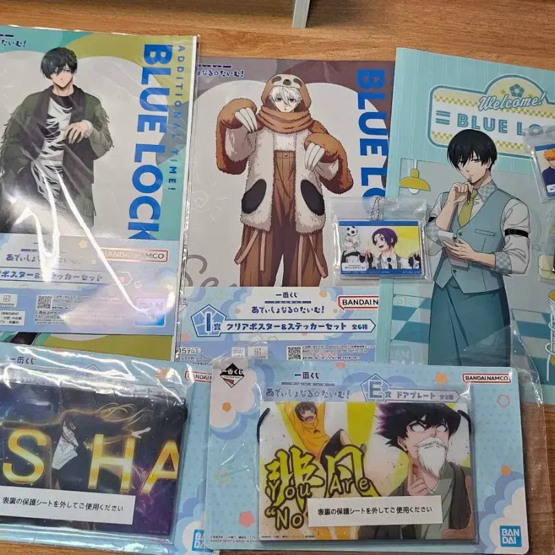 [BUNJANG] Blue Lock Clear File Poster Bundle Set / 블루록 클리어 파일 포스터 쿠지 일괄