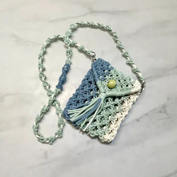 [BUNJANG] Macrame Mini Crossbody Bag / 마크라메 미니 크로스백