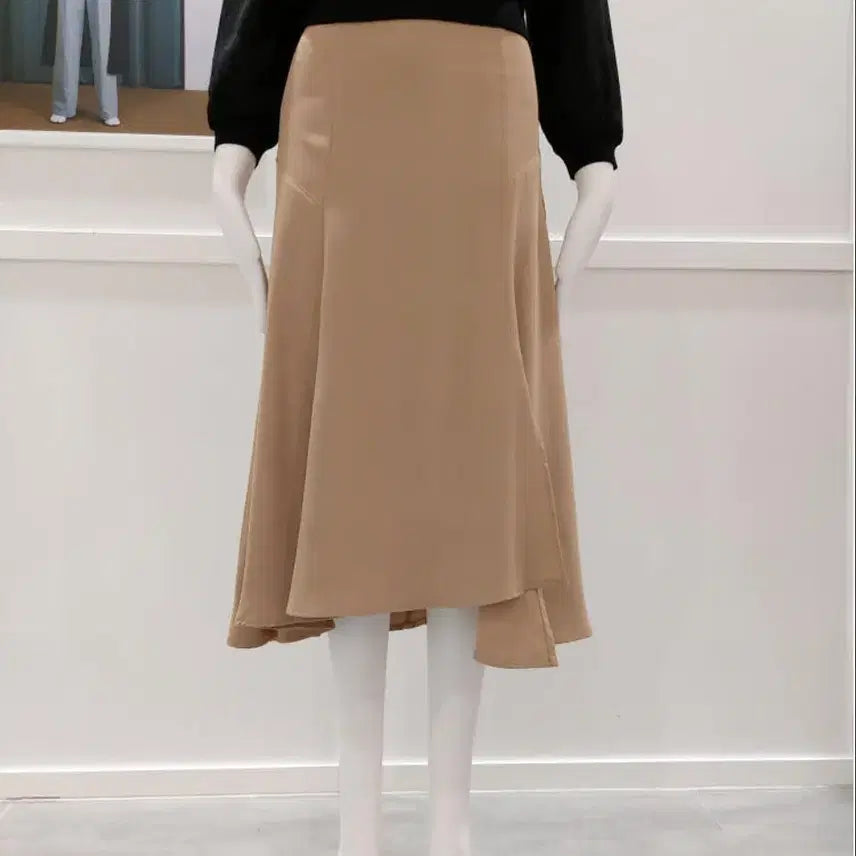 [BUNJANG] On & On Camel Flare Skirt / 온앤온 카멜 플레어 스커트