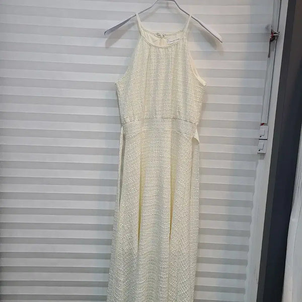 [BUNJANG] Halterneck Lace Long Dress / 홀터넥 레이스원피스