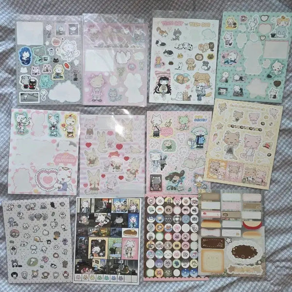 [BUNJANG] Arsen Sticker, Washi Paper Pin Button, Photocard Bundle Set / 아르센님 스티커 모조지 핀뱃지 포토카드 일괄 처분 양도
