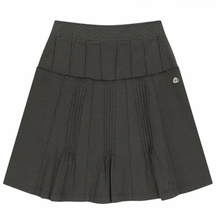 [BUNJANG] Koiseio Flower Pintuck Skirt Charcoal / [새상품] 코이세이오 플라워 핀턱 스커트 차콜