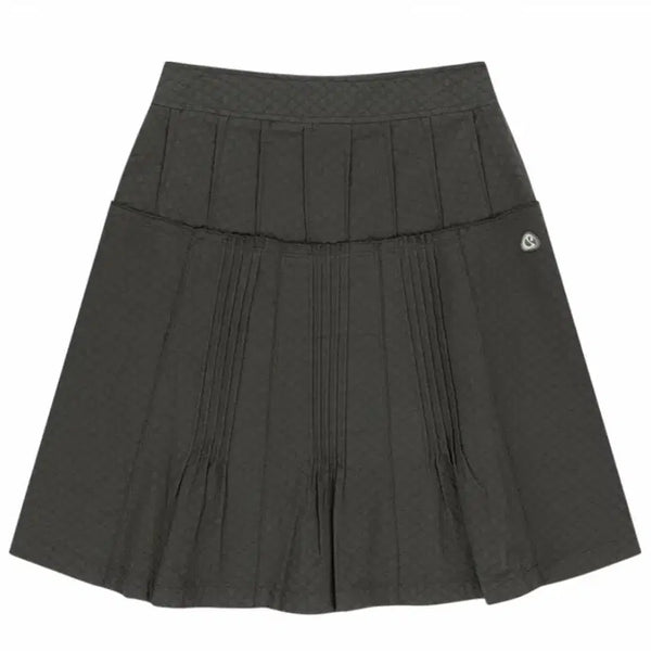 [BUNJANG] Koiseio Flower Pintuck Skirt Charcoal / [새상품] 코이세이오 플라워 핀턱 스커트 차콜