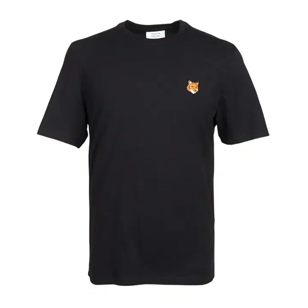 [BUNJANG] Maison Kitsuné Fox Head Patch T-Shirt / [당일 배송] 메종키츠네 폭스헤드 패치 반팔 티셔츠 블랙/화이트