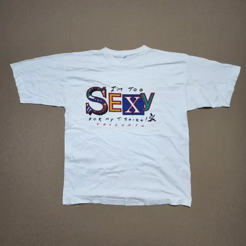 [BUNJANG] 90s Vallarta 'I'm Too Sexy' Parody Graphic T-Shirt / 90s Vallarta I'm Too Sexy 빈티지 티셔츠104