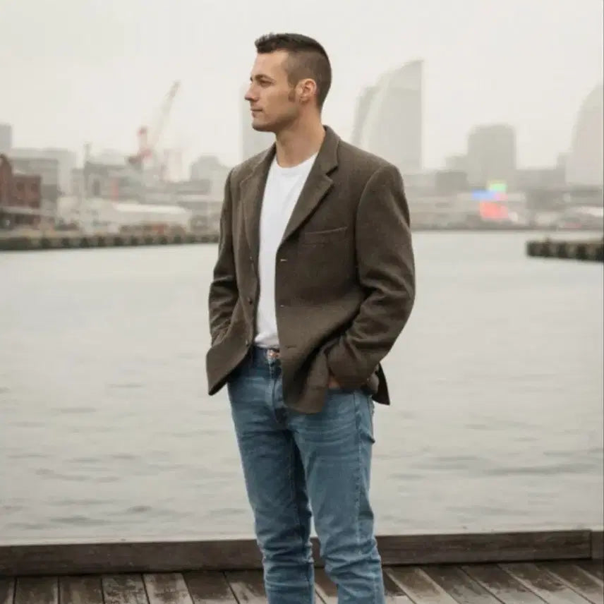[BUNJANG] Italian Men's Suit Blazer Jacket / 세일 남성 자켓 XL 100 105 이태리 수트 정장 블레이저 마이