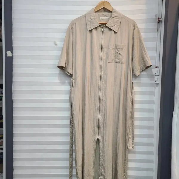 [BUNJANG] Zip-Up Long Dress / 집업원피스