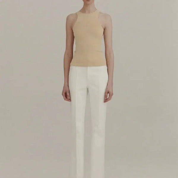 [BUNJANG] Back Open Knit Top (Beige) / 백 포인트 니트 탑(베이지)