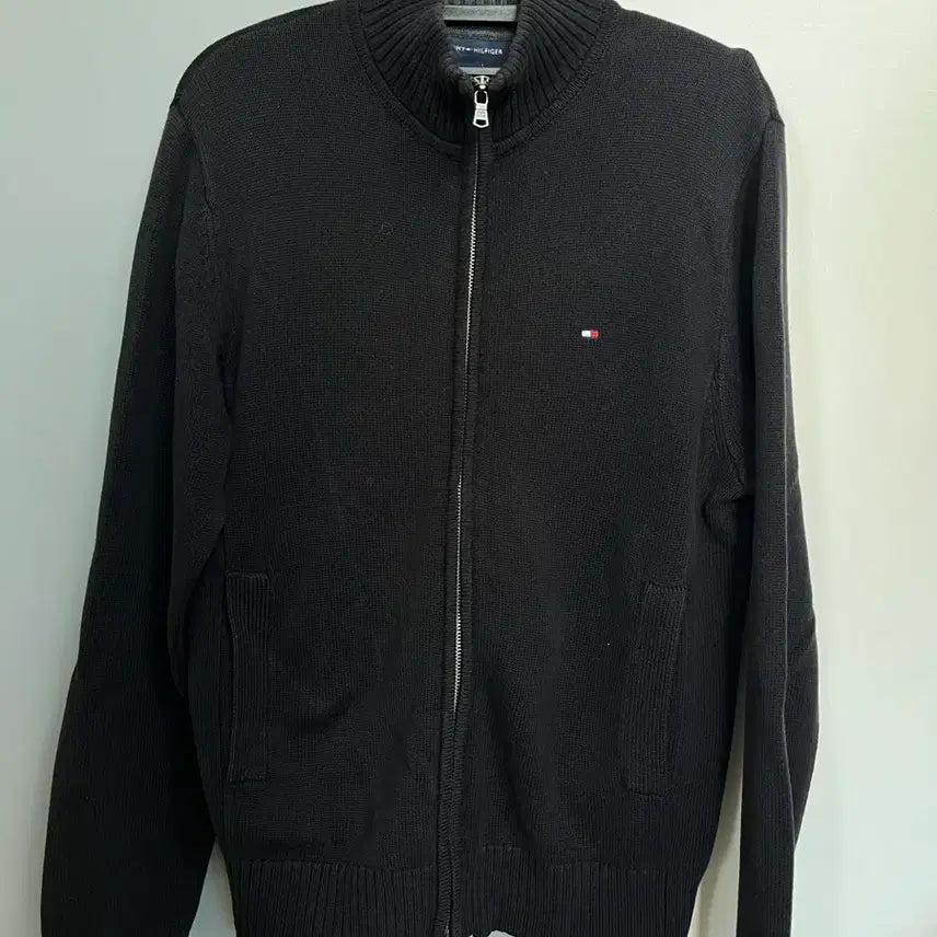 [BUNJANG] Tommy Hilfiger Zip-Up Knit Black XS / 타미힐피거 집업 니트 블랙
