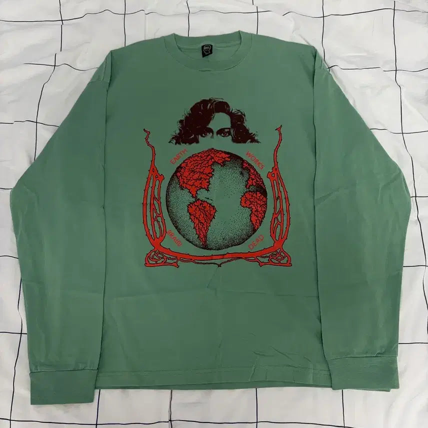[BUNJANG] Brain Dead Long Sleeve Green / 브레인데드 롱슬리브 그린