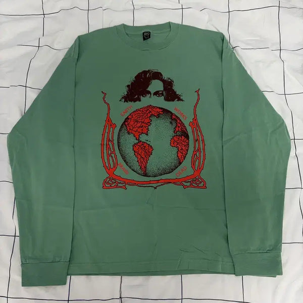 [BUNJANG] Brain Dead Long Sleeve Green / 브레인데드 롱슬리브 그린