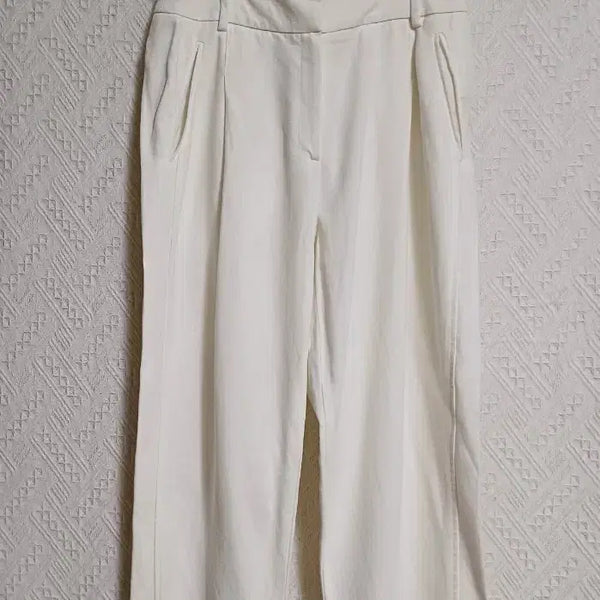 [BUNJANG] Valencia Semi Wide Pants / 발렌시아 아이보리 세미 와이드팬츠