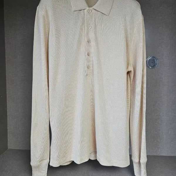 [BUNJANG] Tom Ford Long Sleeve Polo Silk Knit Beige / 톰포드 긴팔 폴로 실크 니트 베이지