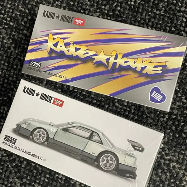 [BUNJANG] KAIDO HOUSE Nissan Silvia 2-Type Drift V1 & Works V1 Model Car Set / 카이도하우스 닛산 실비아 2종 단순개봉 미전시 일괄