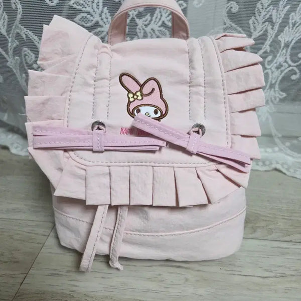 [BUNJANG] Sanrio My Melody Pink Frill Backpack / 마이멜로디 핑크색 프릴 백팩 가방