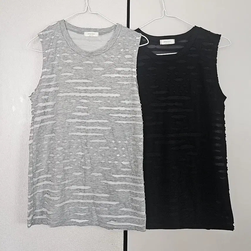 [BUNJANG] See-through Sleeveless Top Bundle Set (Size 55) / 시스루. 나시 (일괄) 55. 사이즈
