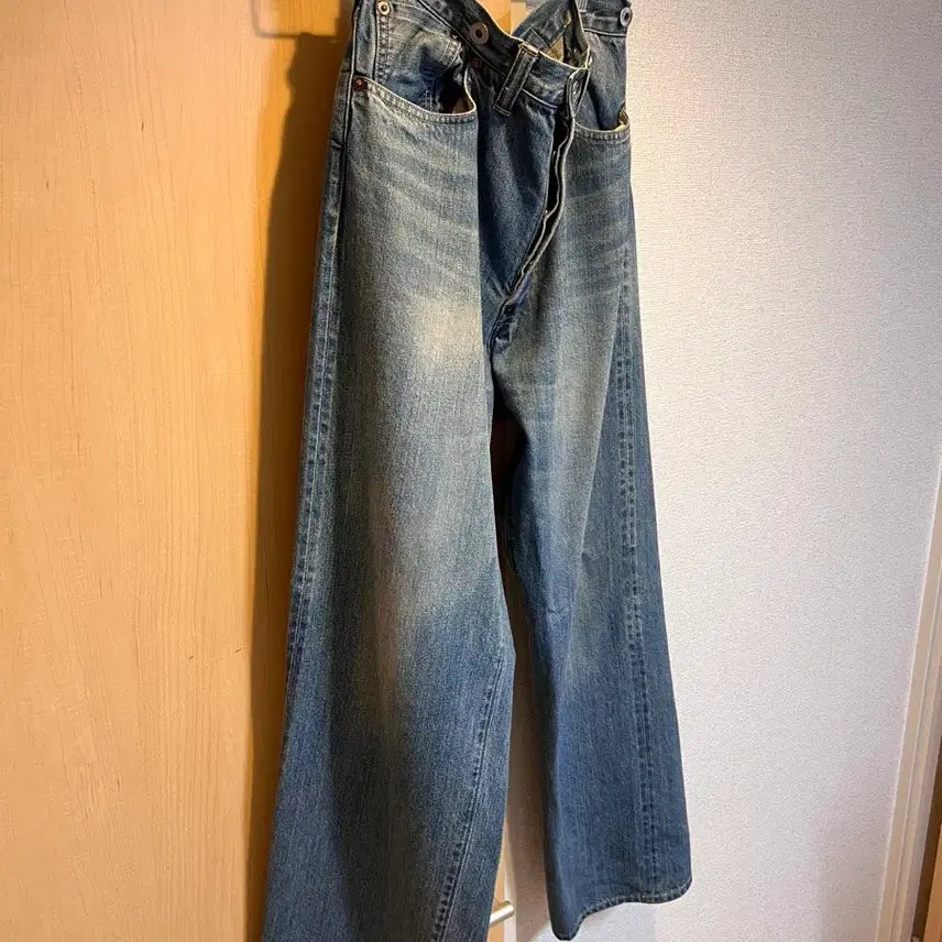 [BUNJANG] A.PRESSE 25SS No.2 Washed Wide Denim Pants / [34x30]25SS 아프레쎄 No.2 워시드 와이드 데님