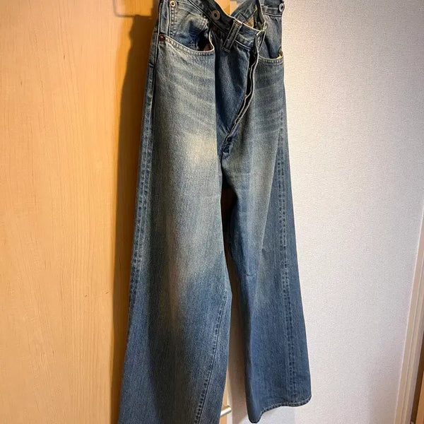 [BUNJANG] A.PRESSE 25SS No.2 Washed Wide Denim Pants / [34x30]25SS 아프레쎄 No.2 워시드 와이드 데님