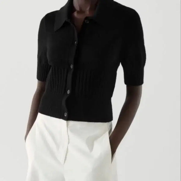 [BUNJANG] COS Mesh Knitted Top Cardigan / (s) cos 메쉬 니티드탑 가디건