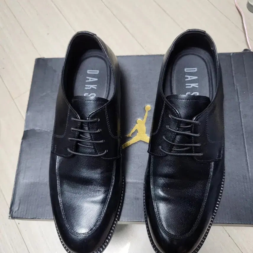 [BUNJANG] Daks Men's Black Leather Dress Shoes Size 240 / 닥스 남성 구두 블랙 240mm 상태최상