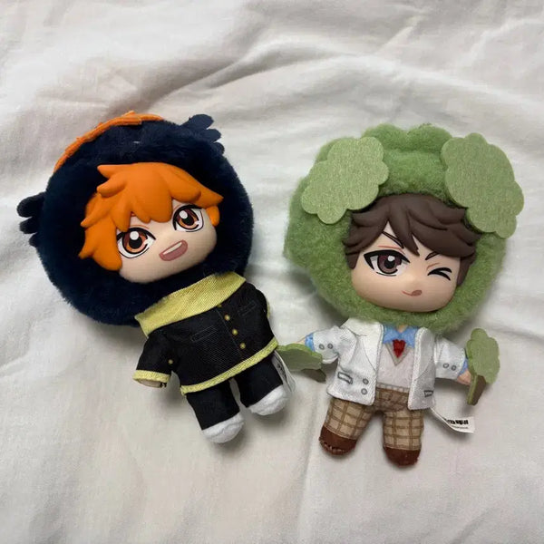 [BUNJANG] Haikyuu!! Oikawa & Hinata Broccoli Hood Plush Set / 하이큐 오이카와 히나타 브로콜리 후드 인형