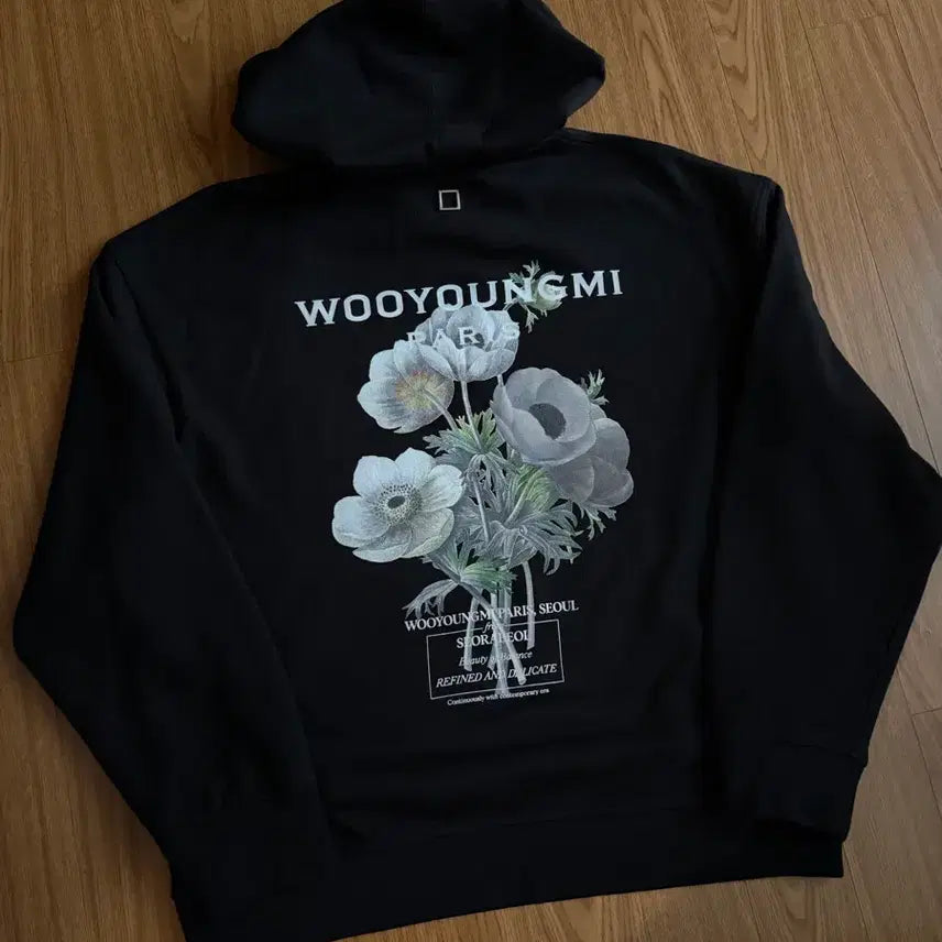[BUNJANG] Wooyoungmi Flower Hoodie / 우영미 플라워 후드 새상품급