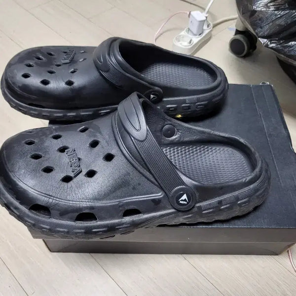 [BUNJANG] Nepa Black Mule Slippers (280mm) / 네파 뮬 슬리퍼 블랙 280mm 상태좋음
