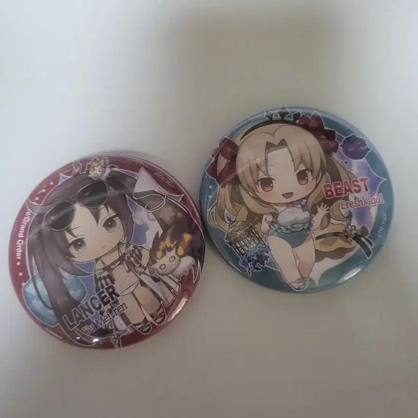 [BUNJANG] Fate/Grand Order Character Can Badge Set (Umi & Ereshkigal) / (개별x)페그오 캬라토리아 캔뱃지 우미인+에레쉬키갈