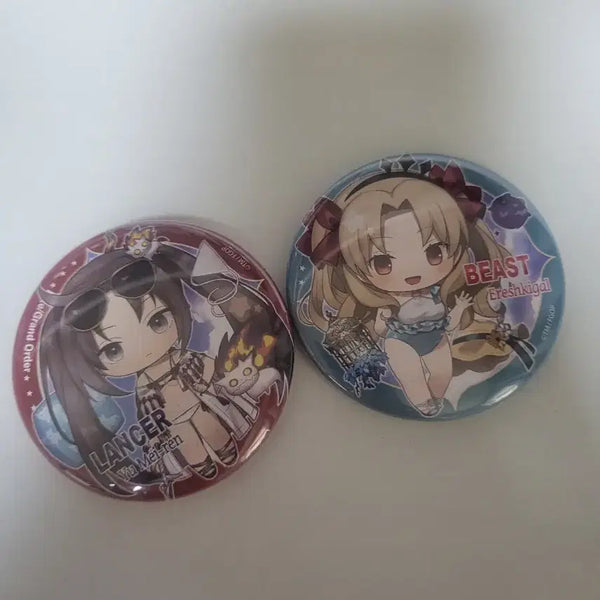 [BUNJANG] Fate/Grand Order Character Can Badge Set (Umi & Ereshkigal) / (개별x)페그오 캬라토리아 캔뱃지 우미인+에레쉬키갈