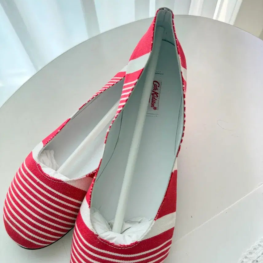 [BUNJANG] Cath Kidston Stripe Flat Shoes - Size 240 / 캐스키드슨 스트라이프 플랫슈즈 240