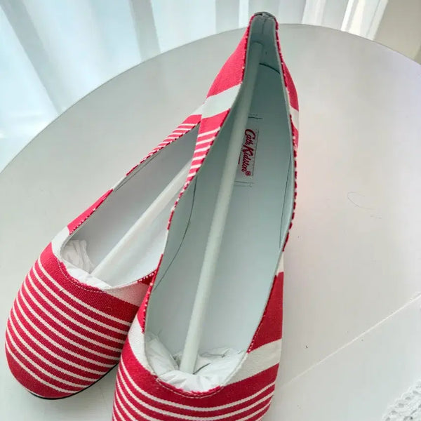 [BUNJANG] Cath Kidston Stripe Flat Shoes - Size 240 / 캐스키드슨 스트라이프 플랫슈즈 240