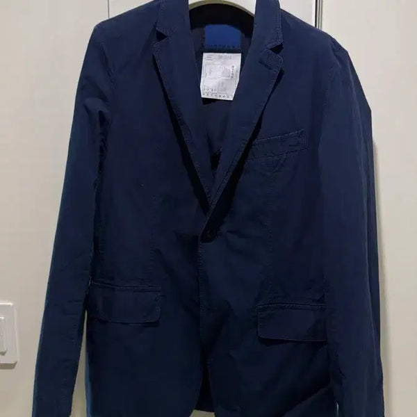 [BUNJANG] Document Thin Cotton Blazer Navy / 도큐먼트 얇은 코튼 블레이저 네이비
