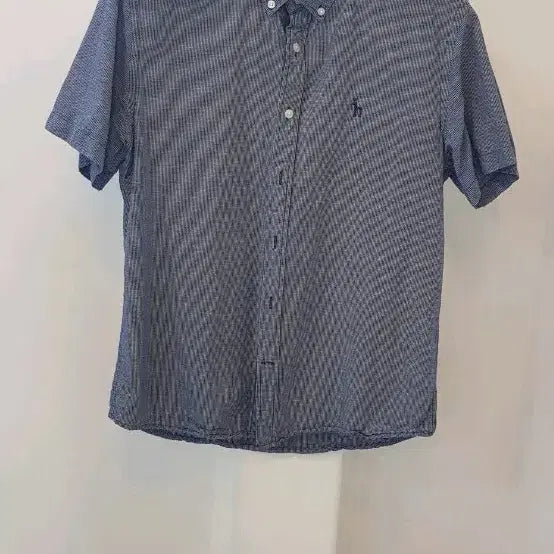 [BUNJANG] HAZZYS Women's Linen Blend Collar Short Sleeve Shirt Size 100 / 여성 헤지스 마원단 카라반팔셔츠 100
