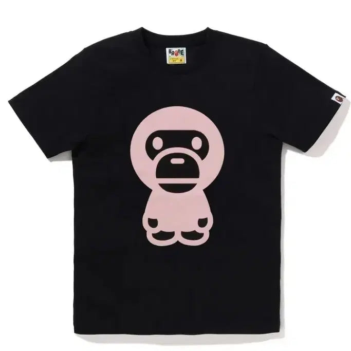 [BUNJANG] BAPE Authentic S Color Denim Big Baby Milo Short Sleeve T-Shirt / 베이프 정품 S 컬러 데님 빅 베이비 마일로 반팔티