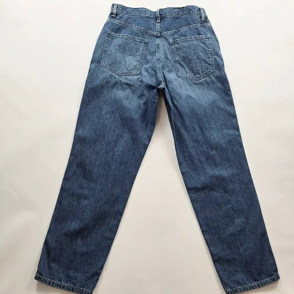 [BUNJANG] Uniqlo Wide Tapered Denim Jeans Size 33 / 유니클로 청바지 와이드 테이퍼드 데님 사이즈33 R6300