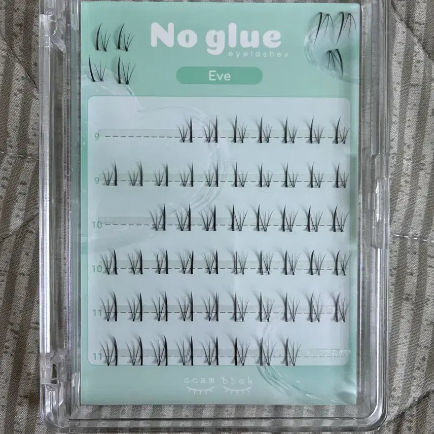 [BUNJANG] Ccare No-Glue Eyelashes Set / 깜빡 노글루 속눈썹 이브