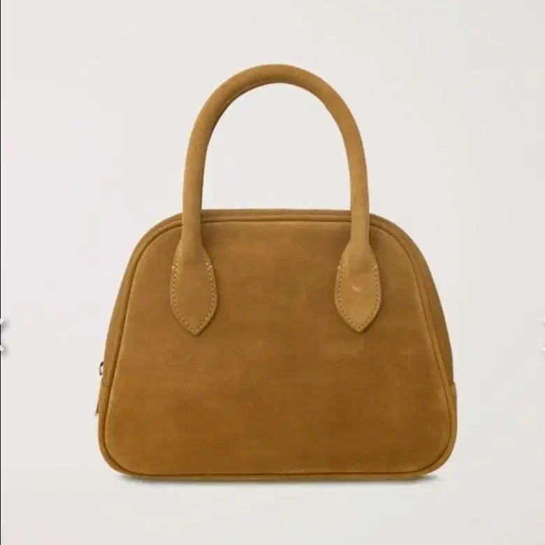 [BUNJANG] Dunst Suede Boston Tote Bag (Camel) / 던스트 스웨이드 보스턴 도트백 (카멜)