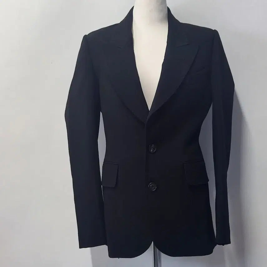 [BUNJANG] Brouhaha Women's Wool Blend Tailored Jacket Black S / brouhaha 정품 여성 울 블렌드 테일러드 자켓 블랙 S