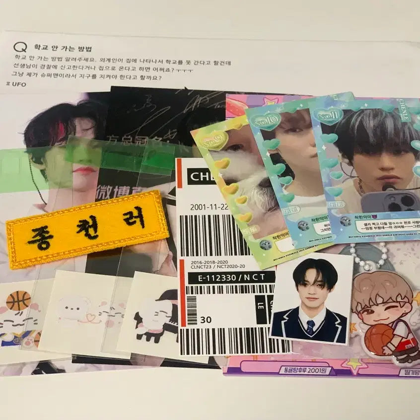 [BUNJANG] NCT DREAM Chenle Goods Sticker Bundle Set / 엔시티드림 천러 굿즈 비공굿 양도