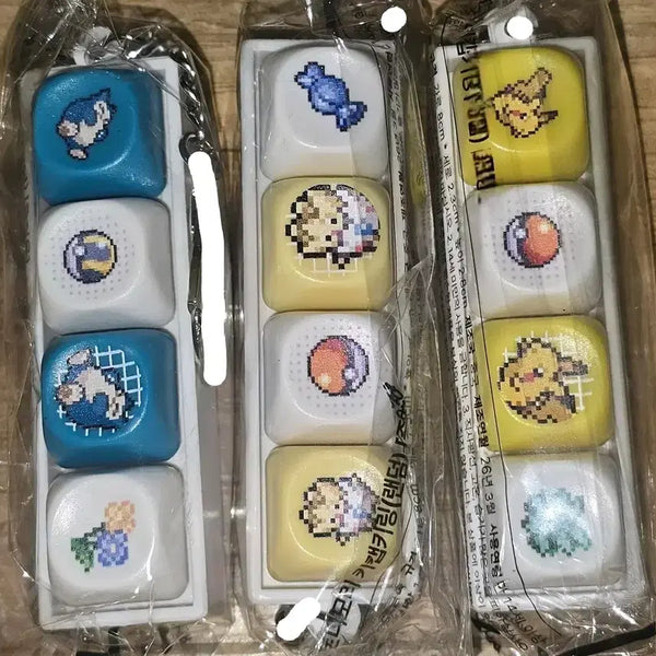 [BUNJANG] TONYMOLY Pokemon Keycap Keyring Set / 토니모리 포켓몬 키캡 키링 세트