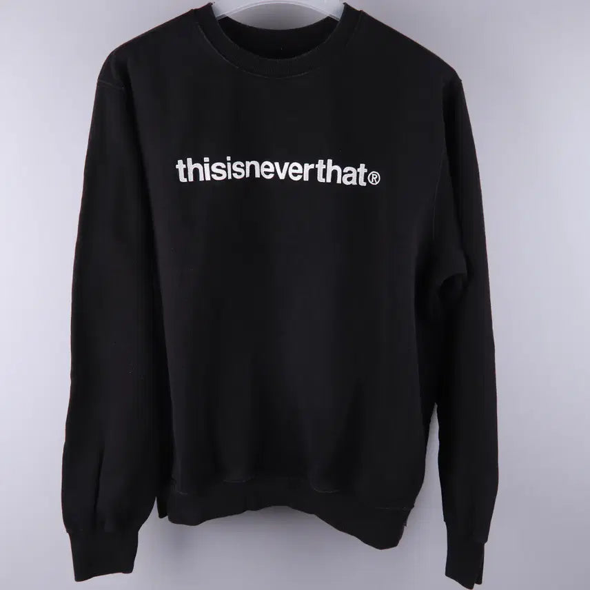 [BUNJANG] Thisisneverthat Crewneck Sweatshirt Black (M) / 디스이즈네버댓 크루넥 맨투맨 블랙 (M) 5107