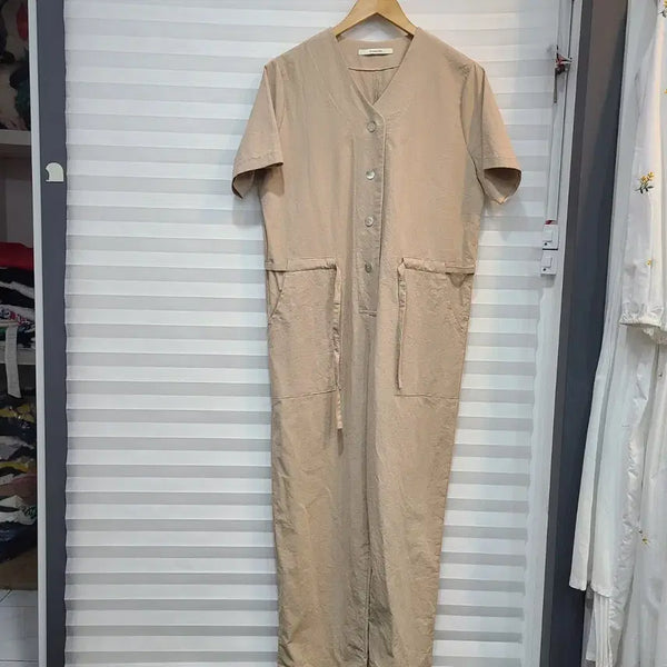 [BUNJANG] Linen Jumpsuit / 린넨점슈